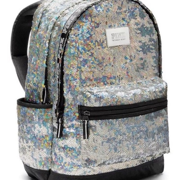 PINK Victoria's Secret Handbags - NEW❤️VS PINK Bling Sequin B-Pack LARGE